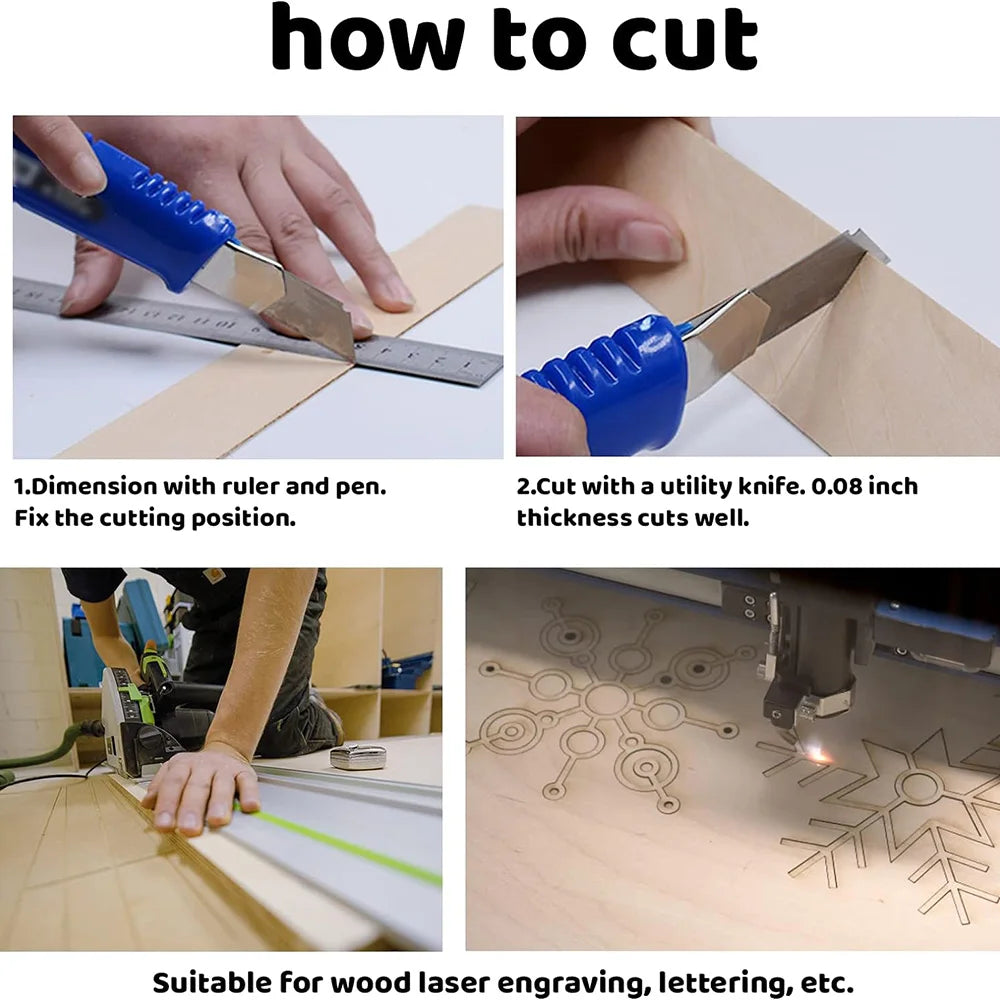 10Pcs 15x10CM 2MM Basswood Sheets – Thin Unfinished Wood Boards for Crafts & Model Making