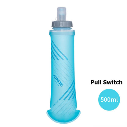 AONIJIE Soft Flask Water Bottle — 250ml/500ml Folding, Collapsible, TPU BPA-Free for Running Hydration Packs, Waist Bags & Vests (SD09/SD10)
