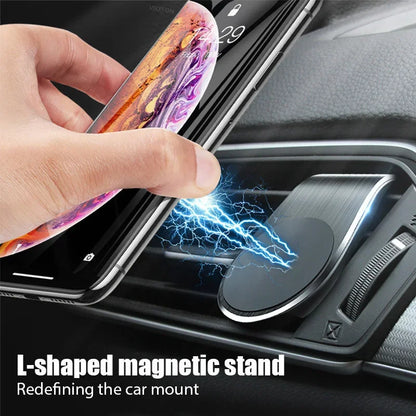 Magnetic Car Phone Holder – Air Vent Clip Mount for Mobile, GPS Support for iPhone, Xiaomi, Samsung, LG