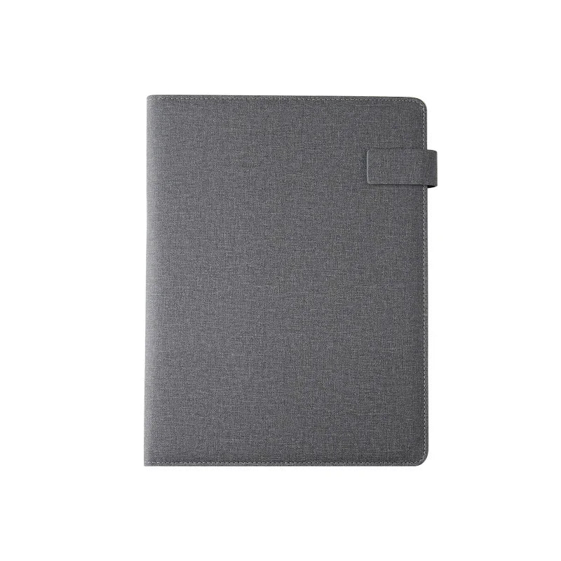 Leather Multifunctional A4 Conference Folder - Business Stationery Organizer with Zipper, Contract File Holder and Card Slots