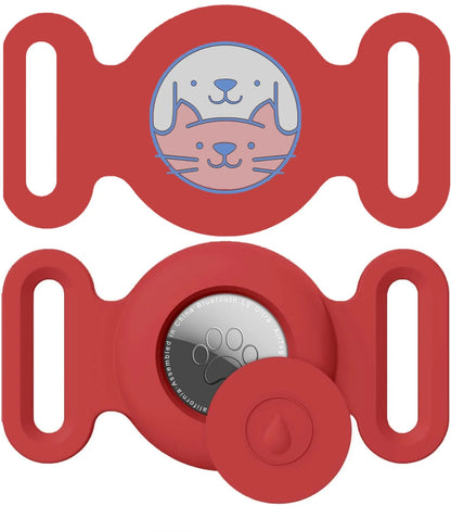 Airtag Dog Collar Holder – Silicone Protective Case for Apple AirTag, Full Body Cover Fits All Collar Sizes