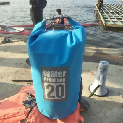 Outdoor PVC Waterproof Dry Bag – 5L/10L/15L/20L/30L Storage Sack for Canoe, Kayak, Rafting, Swimming & Travel