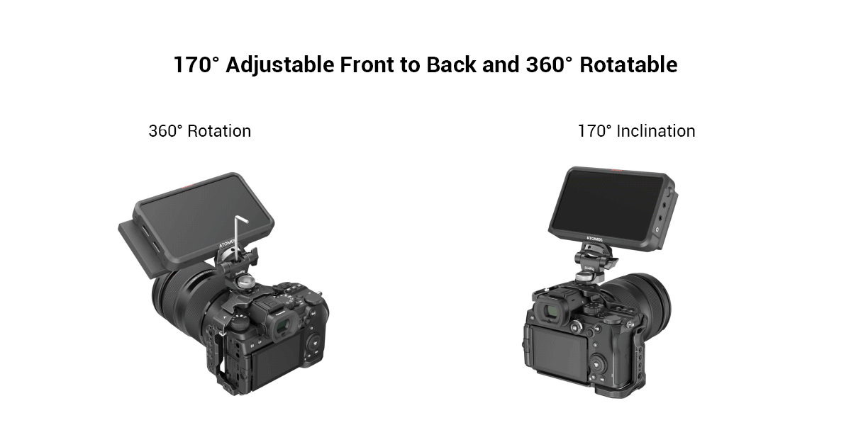 SmallRig DSLR Camera Clamp – Swivel & Tilt Adjustable Monitor Mount with Screws for Monitor, Flash Light & DIY Attachment (2903B)