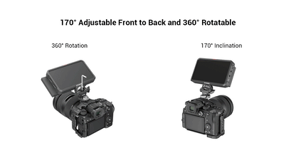 SmallRig DSLR Camera Clamp – Swivel & Tilt Adjustable Monitor Mount with Screws for Monitor, Flash Light & DIY Attachment (2903B)