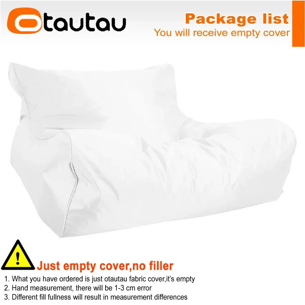 OTAUTAU Waterproof Floating Bean Bag Lounger Cover – Swimming Pool Sofa Bed Pouf, No Filler Chaise Lounge Recliner Puff SF019