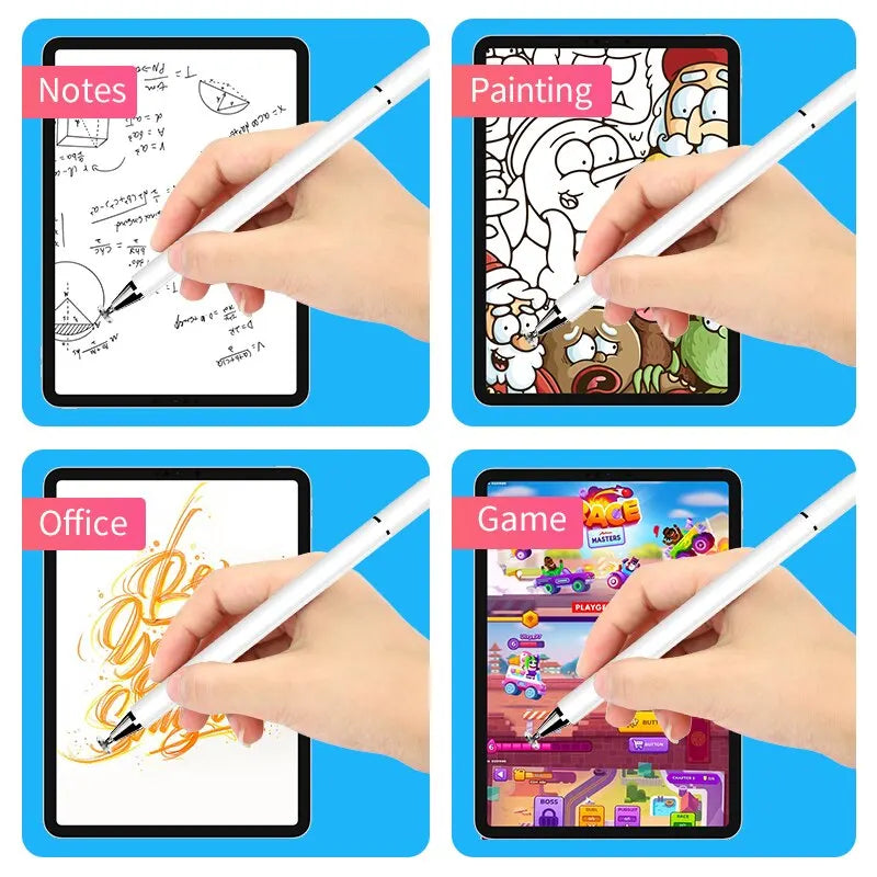 4-in-1 Universal Capacitive Stylus Pen - Magnetic Adsorption, No Battery Needed, with Ink Screw Tip for Android, iPhone, Touch Screens