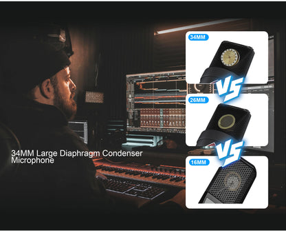 TLM 103 XLR Condenser Microphone – Professional Cardioid Studio Mic for Podcasting, Voice Over, Streaming & Home Recording