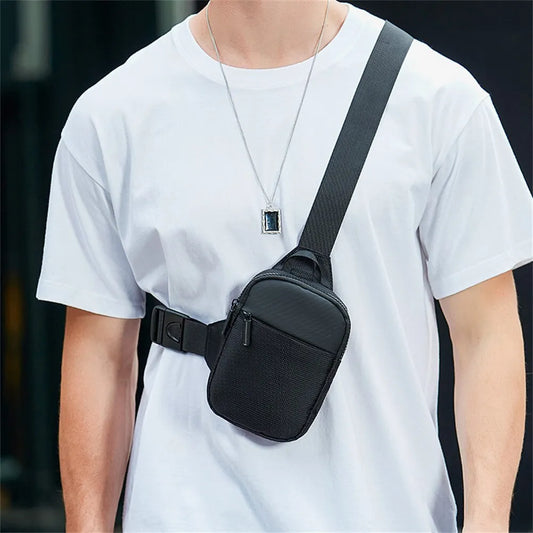 Trendy Men's Oxford Cloth Shoulder Bag | Casual Crossbody Single Shoulder Bag | Diagonal Day Tide Small Square Bag