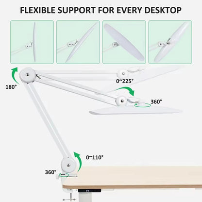 2,200 Lumens LED Task Lamp – Super Bright Desk Light with 117 SMD, 4-Level Dimmable for Home, Office & Beauty Shop