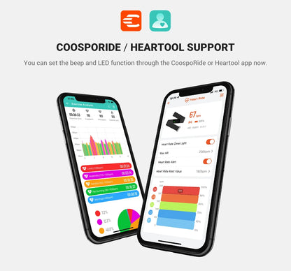COOSPO H9Z Bluetooth Heart Rate Monitor Chest Strap — ANT+ HRM Waterproof for Garmin, Wahoo, Zwift