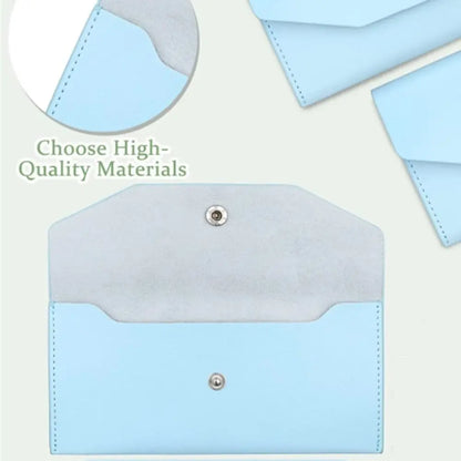 Classic PU Leather Envelope Wallet - Fashionable Women's Cash Wallet and Name Card Holder, Perfect Gift Option
