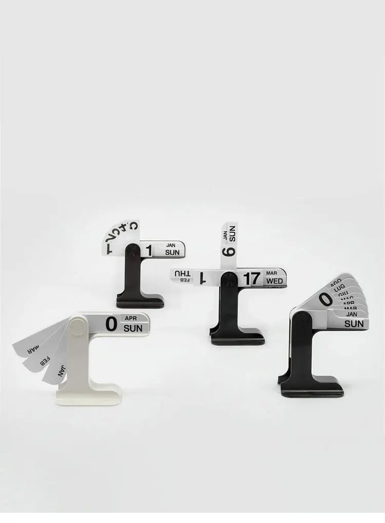 INS Design Desktop Flipping Calendar 2025-2024 – Creative Modern Office & Living Room Decor