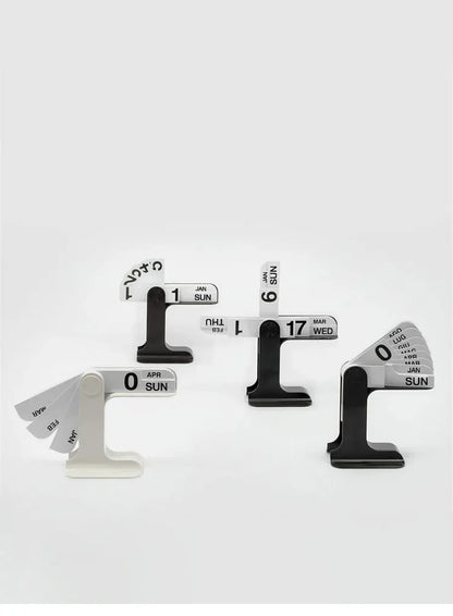 INS Design Desktop Flipping Calendar 2025-2024 – Creative Modern Office & Living Room Decor