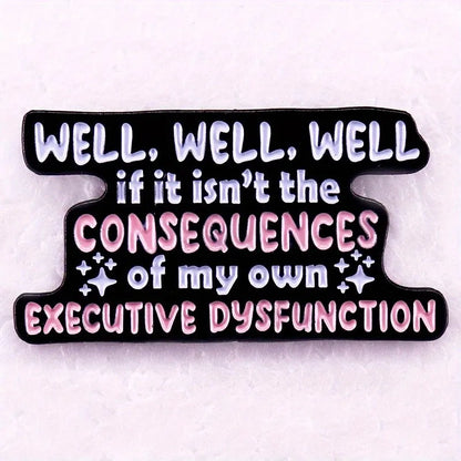 "I Survived Another Meeting" Enamel Pin – Funny English Letter Badge Lapel Pin