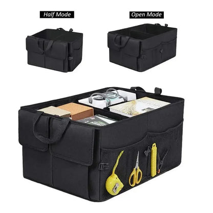 Car Trunk Storage Bag – Folding Multifunction Container, Tool & Food Organizer Box for Universal Cars
