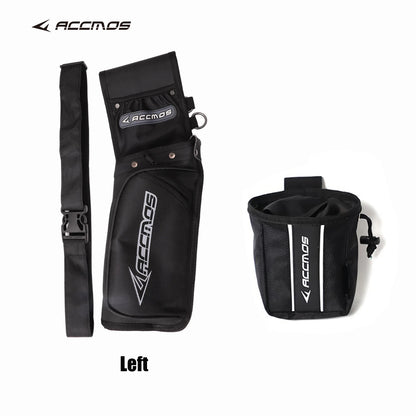 ACCMOS Right/Left Hand Arrow Quiver – Recurve & Compound Bow Holder for Hunting & Shooting