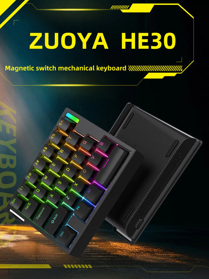 HE30 One-Handed Mechanical Gaming Keyboard – 29 Keys with Magnetic Switch, Smart Speed & Quick Trigger for E-Sports