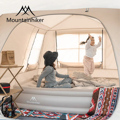 MOUNTAINHIKER 2025 Inflatable Air Mattress - PVC Glamping Camping / interior Bed Mat with Built-In Pump for 1-3 Person