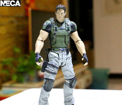 NECA Redfield Hunk Zombie Action Figure Set – Includes Dog Licker and Walker, Chris Redfield Collectible Model Toy