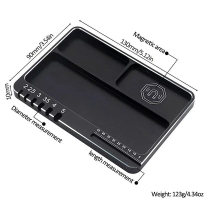 9IMOD RC Screw Tray – Magnetic Aluminum Alloy Storage Plate for RC Airplane, Car, Boat Repair Tools