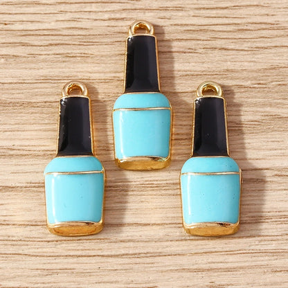 10PCS Cute Enamel Lips & Lipstick Charms – Pendants for Jewelry Making, Earrings, Necklaces & Bracelets DIY Crafts