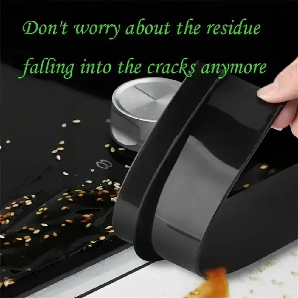 Silicone Gap Strip for Kitchen – Gas Stove Sealing, Anti-Oil & Anti-Stain Silicone Seal Insert