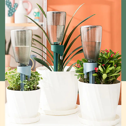 1PC Automatic Lazy Watering Drip Irrigation Dripper with Timing for Household Flower Planting