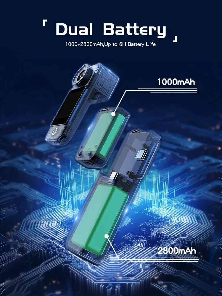 SJCAM C300 4K Action Camera – 30FPS Pocket Sports Cam with 6-Axis GYRO Stabilization, Long Battery, 5G WiFi, and Remote Control