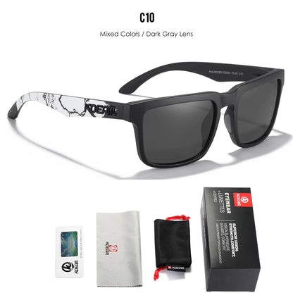 KDEAM Plus Size Polarized Sunglasses – 64mm Wide Fishing & Driving Glasses with Night Vision for Men