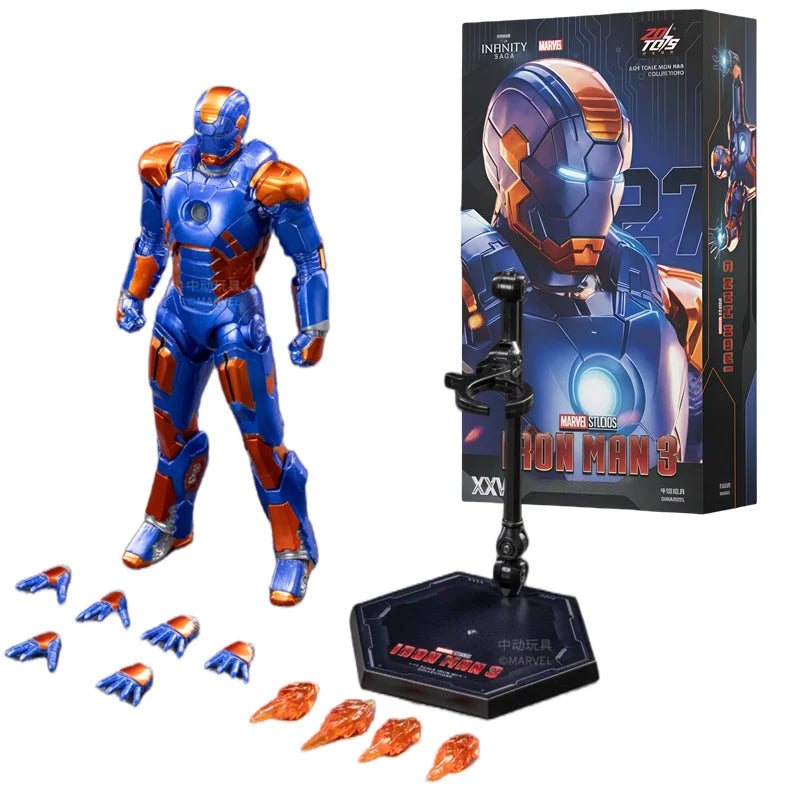 ZDTDS Iron Man & War Machine Legends Action Figures – MK37 Hammerhead, MK12, MK38 Igor, MK9 Iron Patriot Collectible Toy