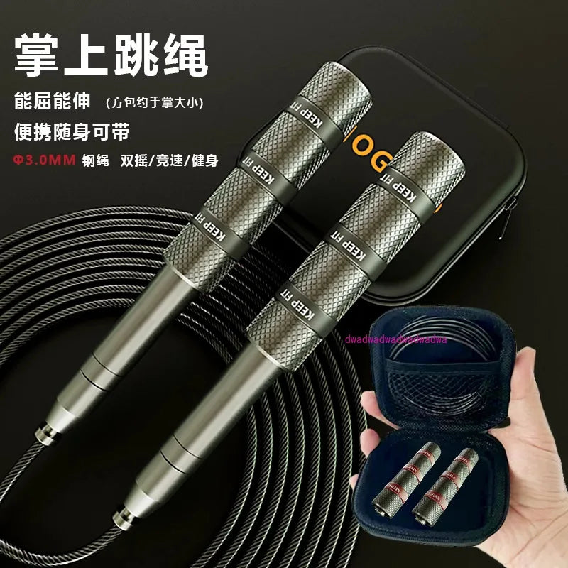 Telescopic Skipping Rope – Racing & Fitness Jump Rope for Students, Men & Women, Weight Loss