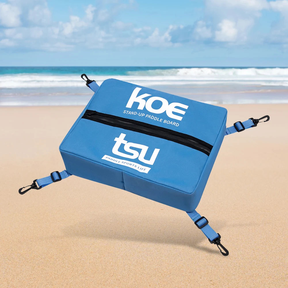 KOETSU Adjustable Paddle Board Storage Bag — Sealed Zipper Deck Cooler & Food Storage for SUP