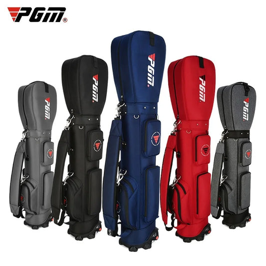 PGM Ultra-Light Golf Bag with Wheels QB069 – Large Capacity Sport & Aviation Bag with Multifunctional Ball Storage