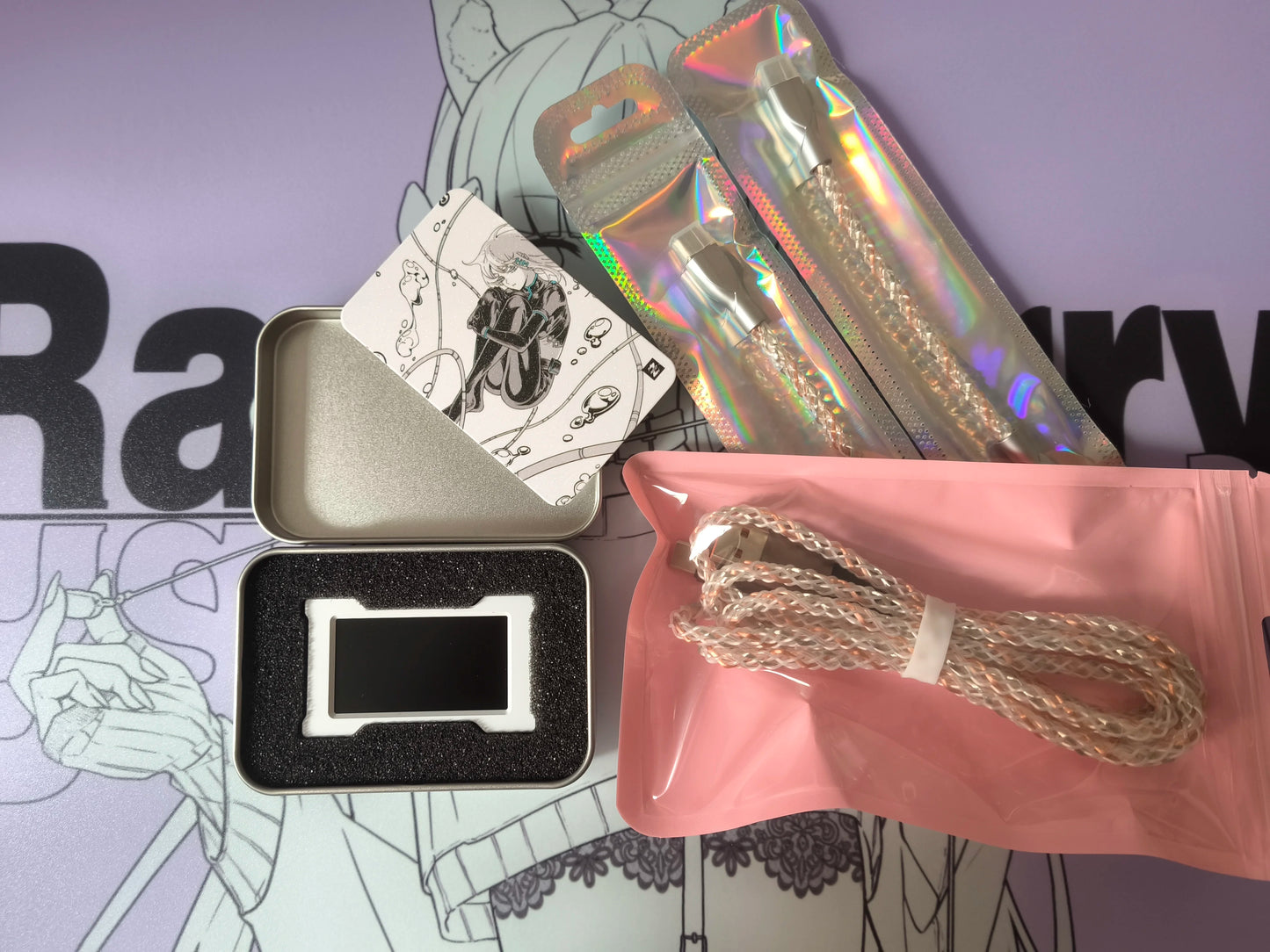 HMLAB ZNEO Gaming USB Hub – 2-to-3 Port with 8K Hz, Independent Power & Screen for Gaming Desk Setup