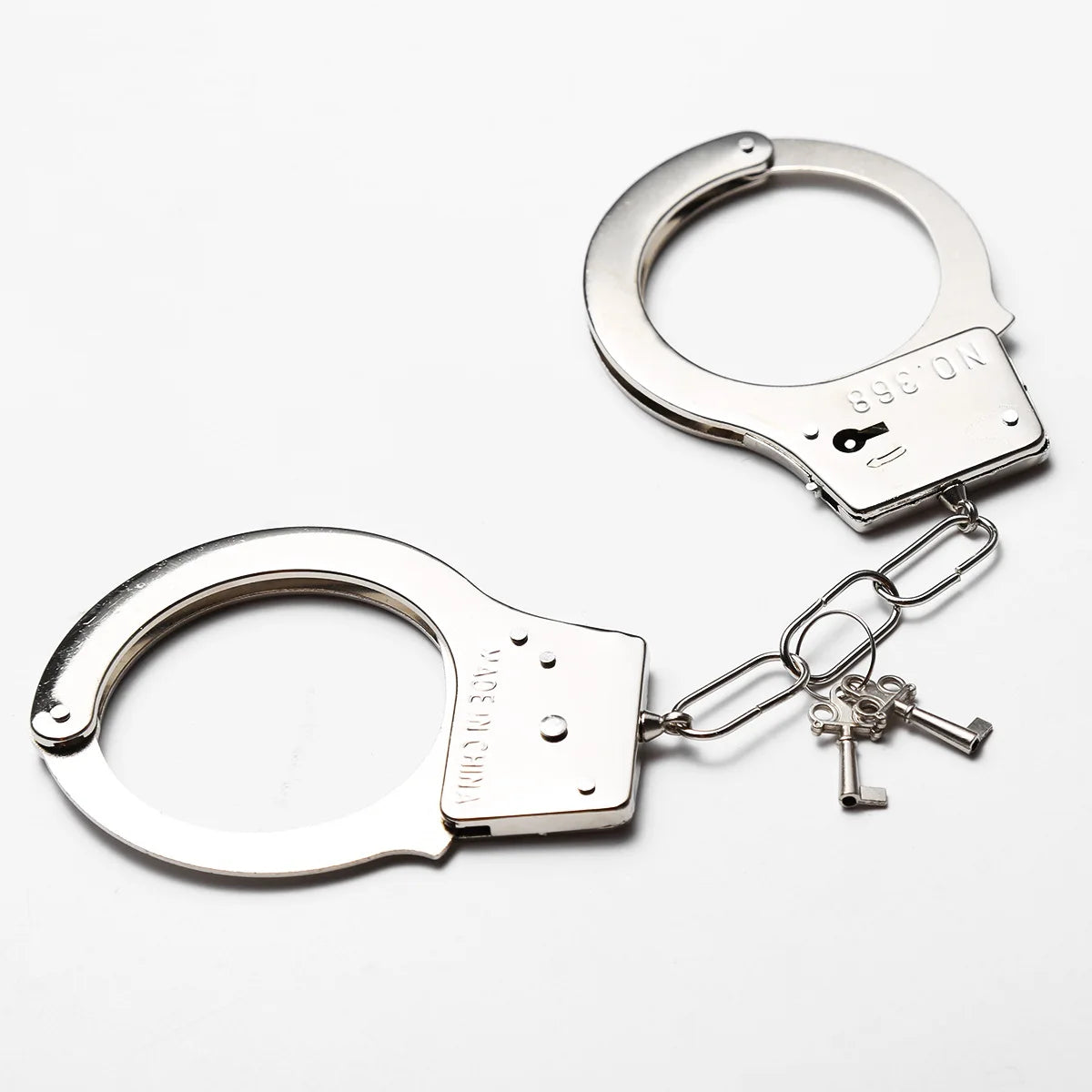 DUTRIEUX Stainless Steel Handcuffs – Adjustable Metal Ankle & Wrist Cuffs with Chain, BDSM Bondage Restraints for Couples