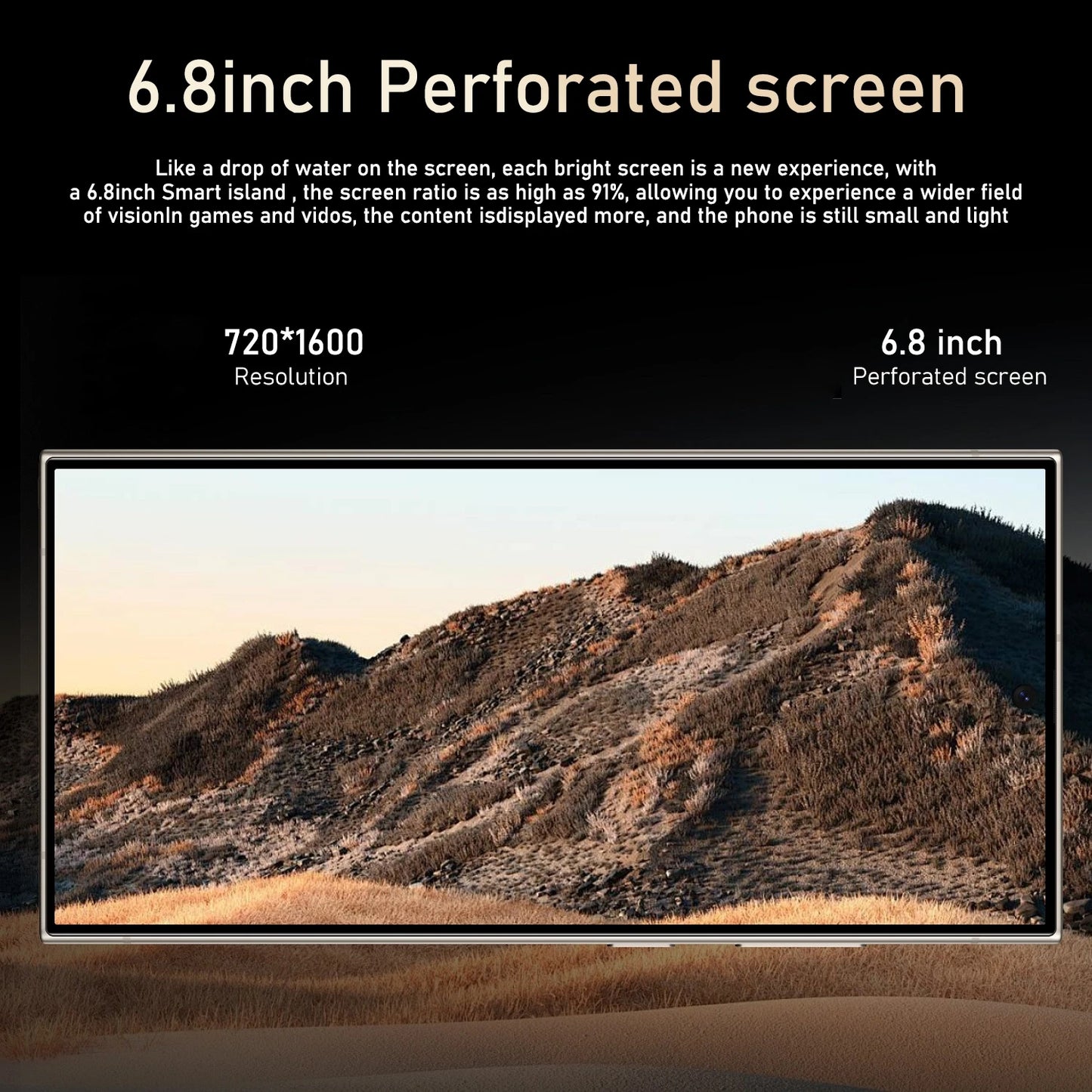 S25 Pro Android Smartphone – 6.8" Display, 8GB RAM + 256GB ROM, Dual SIM, 24MP+48MP Camera, 6000mAh Battery, Google Play Support