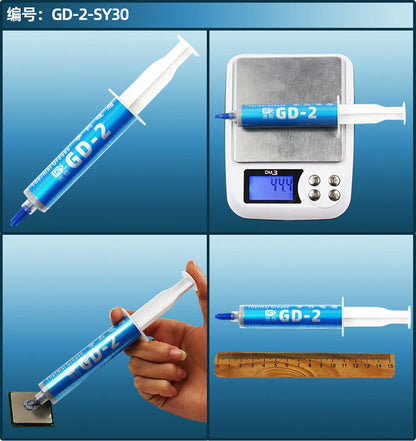 GD900/GD-2 Thermal Conductive Grease – Silicone Heatsink Paste 7g/15g/30g for PC, CPU, GPU, LED & VGA Cooling
