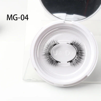 Vipuda Magnetic Eyelashes – Reusable Thick False Lashes with Magnets & Tweezer, Soft Eyelash Extensions