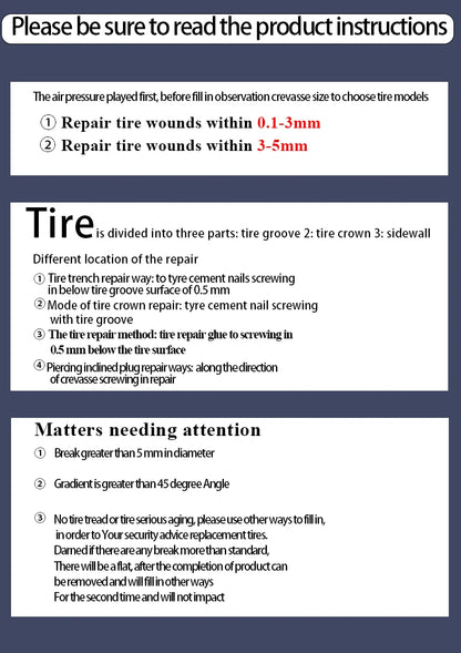 10/30pcs Car & Motorcycle Tyre Repair Rubber Nail Set – Universal Tire Puncture Repair Tool for Cars, Trucks & Bikes