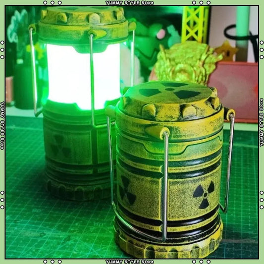 Mini Nuclear Reactor Lantern – Handheld Camping Light & Glow-in-the-Dark Night Lamp for Home Decor or Halloween Gift