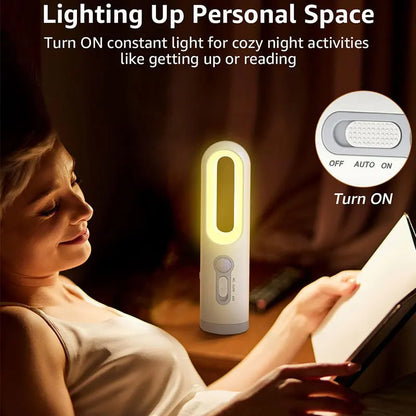 2 in 1 Portable Flashlight & Motion Sensor Night Light - Bedroom, Bathroom, Camping & Baby Feeding Lighting | Eye Care Bedside Lamp
