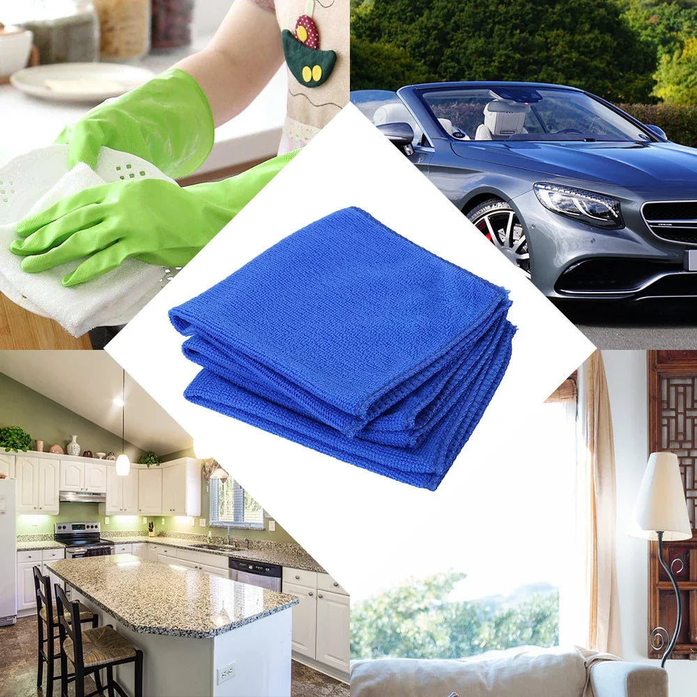 1-20PCS Microfiber Car Wash Towels – Drying, Detailing & Household Cleaning Cloths for Auto and Home