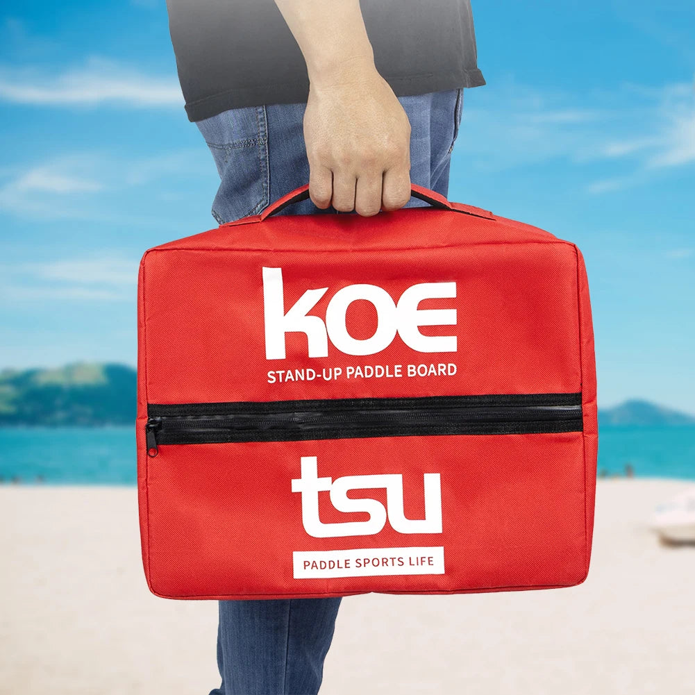 KOETSU Adjustable Paddle Board Storage Bag — Sealed Zipper Deck Cooler & Food Storage for SUP