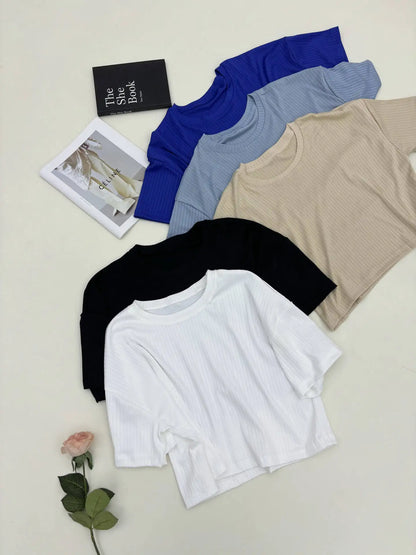 Women's Two-Piece Pajamas Set – Comfortable Sexy Short Sleeve Top and Shorts Homewear