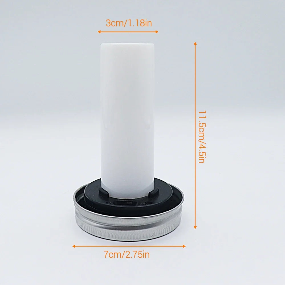 Solar LED Mason Jar Lights – Warm Torch Flame Lantern for Outdoor & Indoor Christmas, Garden, and Street Decoration