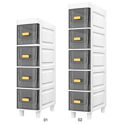 Narrow Toilet Storage Cabinet – 4/5 Tier Waterproof Corner Shelf & Crevice Side Rack