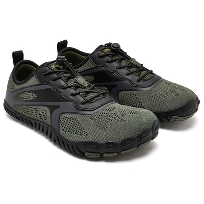 HOBIBEAR Unisex Barefoot Wide Toe Sneakers – Zero Drop Outdoor Running & Beach Walking Shoes with Elastic Band