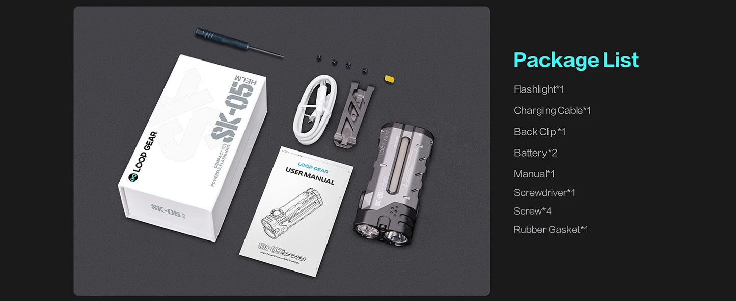 Original Outdoor Multifunctional LED Flashlight – 4360LMS Long-Range Strong Light with Ultra-Long Battery Life, Rechargeable for Camping