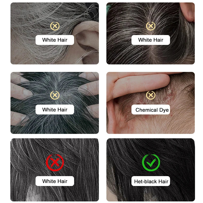 3-Color Hair Dye Stick – Disposable Gray Hair Covering for Roots, No Color Loss