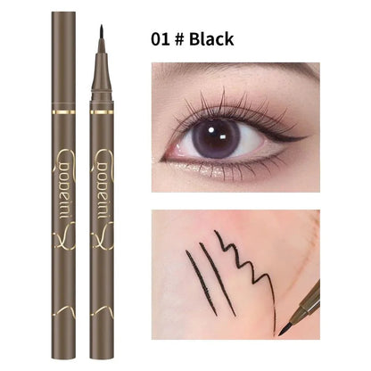 Waterproof Quick-Dry Liquid Eyeliner – Ultra-Fine Matte Black/Brown Long-Lasting Eye Makeup Gift